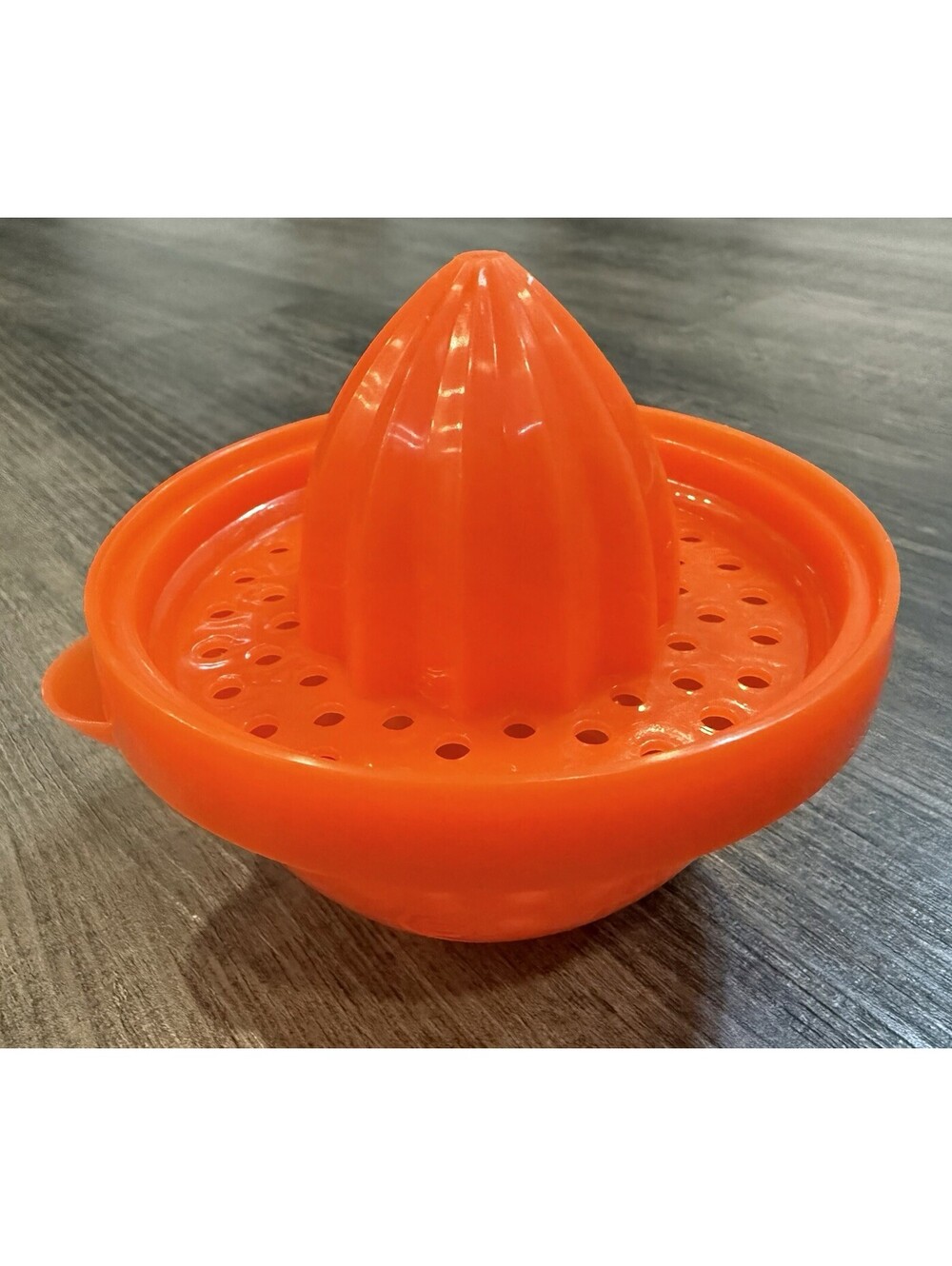 Sunkist Citrus Manual Juicer w/ Juice Catcher and Spout Orange Plastic (#7)